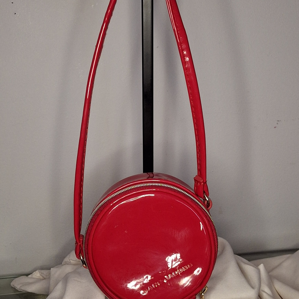 Marc Jacobs Glossy Red Crossbody Bag